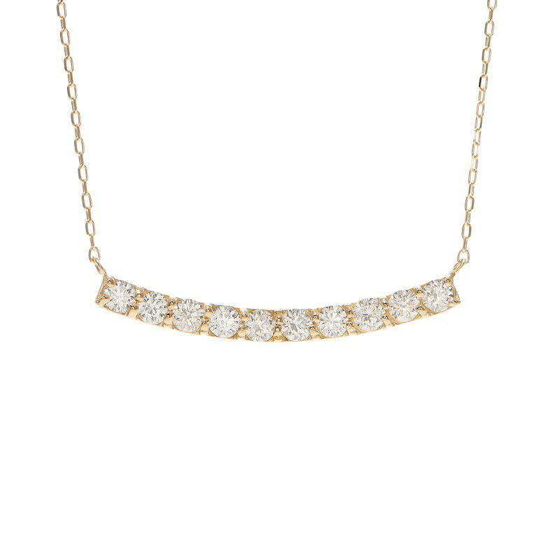 【ふるさと納税】＜ 甲府ジュエリー ＞ ネックレス ペンダント ジュエリー アクセサリー K18 イエローゴールド ダイヤモンド 誕生石 4月 おしゃれ レディース 保証書付 ジュエリーケース付き k164-011 サムネイル2