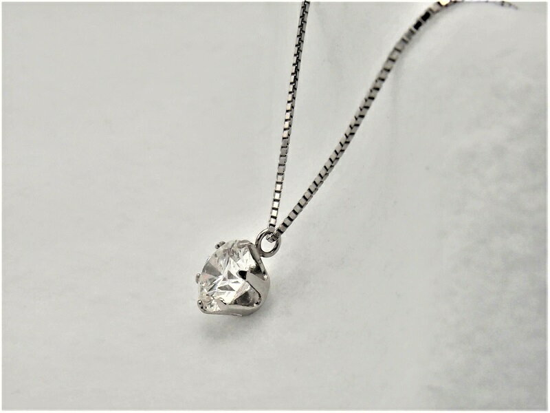 【ふるさと納税】＜ 甲府ジュエリー ＞ ネックレス ペンダント レディース ジュエリー アクセサリー プラチナ 人工ダイヤモンド1.0ct ジュエリーケース付 鑑定書付 保証書付 k163-003 サムネイル3