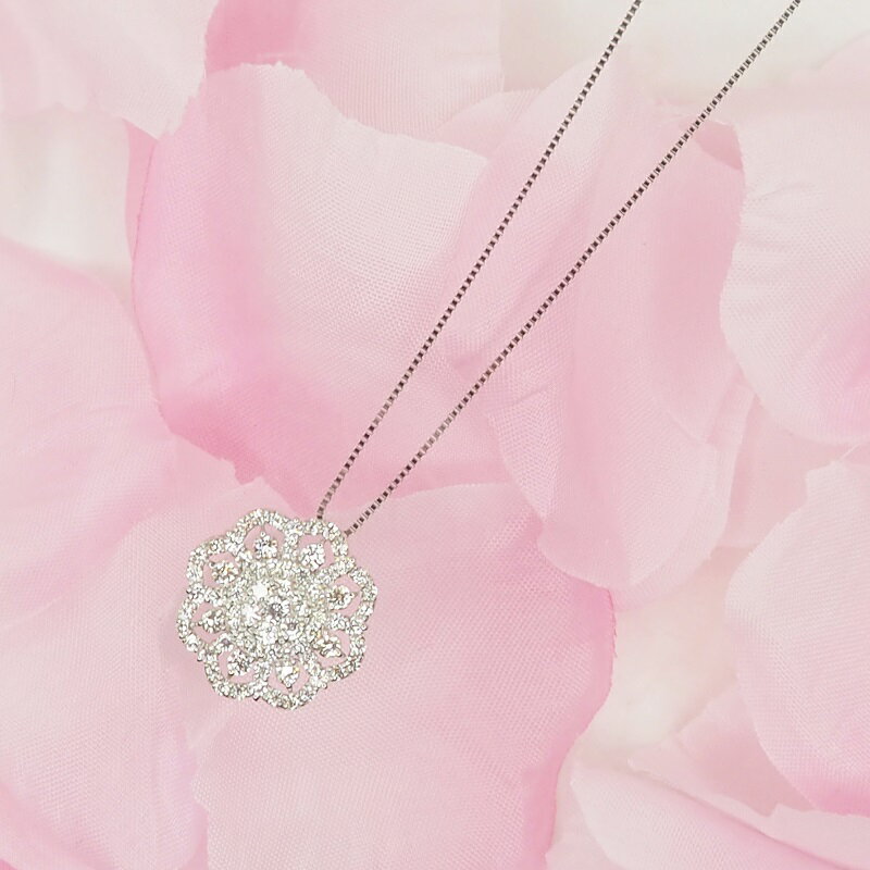 【ふるさと納税】＜ 甲府ジュエリー ＞ ネックレス ペンダント ジュエリー アクセサリー プラチナ シンメトリー ダイヤモンド ジュエリーケース付 鑑別書付 保証書付 k168-027 サムネイル2