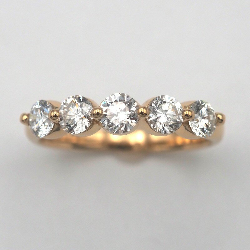 【ふるさと納税】＜ 甲府ジュエリー ＞ リング 指輪 レディース ジュエリー アクセサリー PT900 プラチナ K18 18金 選べる地金 ダイヤモンド エレガント シンプル 一文字 おしゃれ 記念日 贈り物 大粒 SIクラス ダイア ギフト プレゼント ケース付 鑑別書 保証書 k168-055 - 画像3