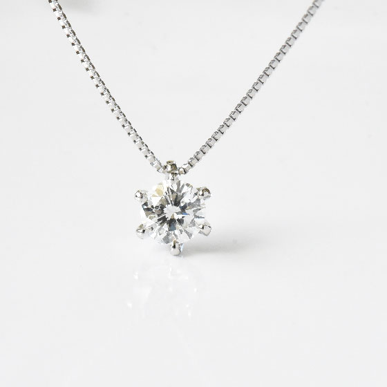 【ふるさと納税】＜ 甲府ジュエリー ＞ ペンダント ネックレス レディース ジュエリー アクセサリー プラチナ ダイヤモンド 0.3ct シンプル ジュエリーケース付き ギフト ラッピング 贈り物 鑑別カード付 保証書付 k167-015 サムネイル3