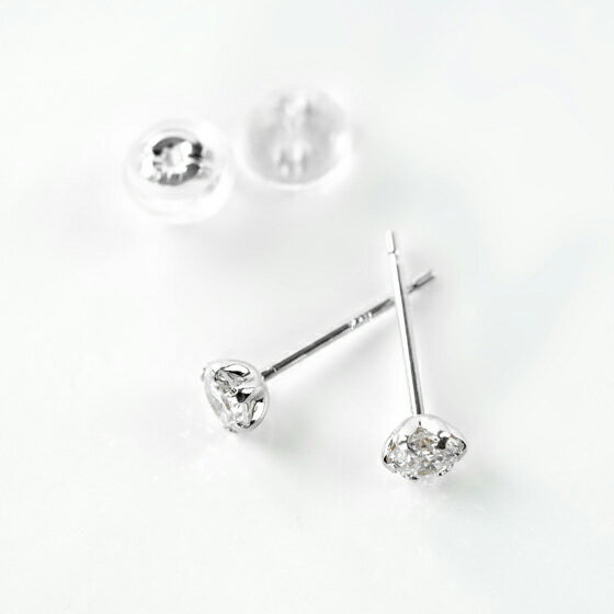 【ふるさと納税】＜ 甲府ジュエリー ＞ ピアス レディース ジュエリー アクセサリー プラチナ ダイヤモンド 0.3ct シンプル ジュエリーケース付き ギフト ラッピング 贈り物 鑑別カード付 保証書付 k167-025 サムネイル2