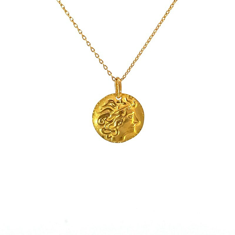 【ふるさと納税】＜ 甲府ジュエリー ＞ ネックレス ペンダント ジュエリー レディース アクセサリー 24金 オリジナル メダルペンダント リバーシブルデザイン ギフト プレゼント ジュエリーケース付 保証書付 k187-080 サムネイル2