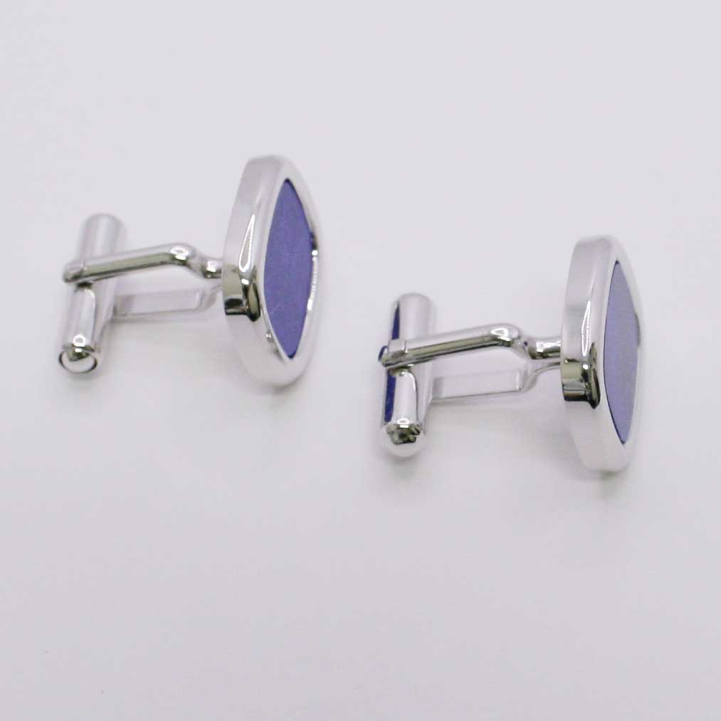 【ふるさと納税】＜ 甲府ジュエリー ＞ カフスボタン メンズ ジュエリー アクセサリー シルバー ラピスラズリカフスボタン ギフト プレゼント 保証書付 k197-008 サムネイル3