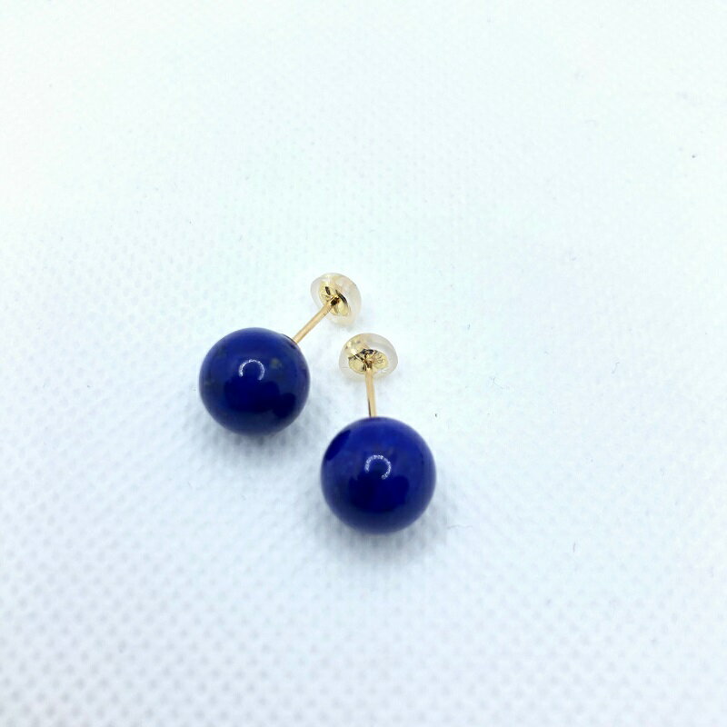 【ふるさと納税】＜ 甲府ジュエリー ＞ ピアス ジュエリー アクセサリー K18 イエローゴールド ラピスラズリ プレゼント ギフト 箱ケース付 保証書付 k198-005 サムネイル2