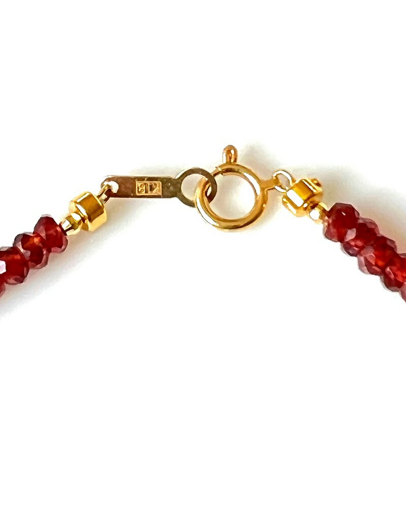 【ふるさと納税】＜ 甲府ジュエリー ＞ ネックレス ペンダント レディース ジュエリー アクセサリー K18イエローゴールド ガーネット ギフト プレゼント 箱ケース付 鑑別書付 保証書付 k198-013 サムネイル3