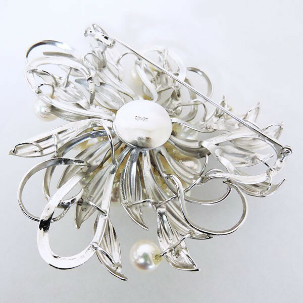 【ふるさと納税】＜ 甲府ジュエリー ＞ ブローチ アコヤ あこや 本真珠 パール コサージュ レディース ジュエリー アクセサリー シルバー ギフト プレゼント 専用ケース付 刻印有 保証書付 k203-008 サムネイル2