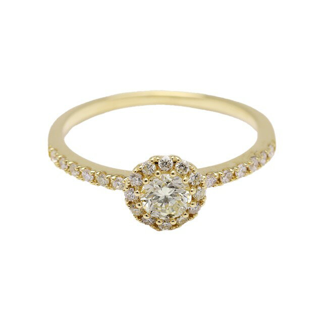 【ふるさと納税】＜ 甲府ジュエリー ＞ リング 指輪 イエローゴールド k18 ダイヤモンド 計0.50ct レディース ジュエリー アクセサリー ギフト プレゼント 専用ケース付 保証書付 鑑別書付 8号〜20号（0.5号刻み可） k203-037 サムネイル2