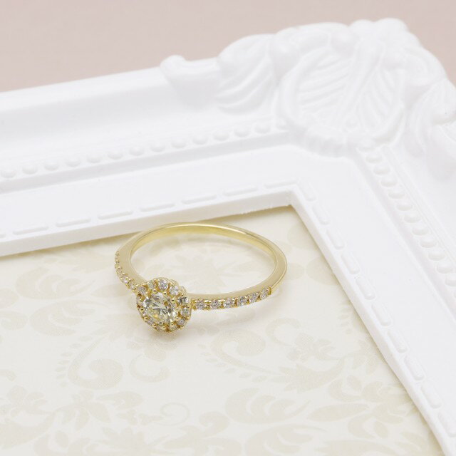 【ふるさと納税】＜ 甲府ジュエリー ＞ リング 指輪 イエローゴールド k18 ダイヤモンド 計0.50ct レディース ジュエリー アクセサリー ギフト プレゼント 専用ケース付 保証書付 鑑別書付 8号〜20号（0.5号刻み可） k203-037 サムネイル3