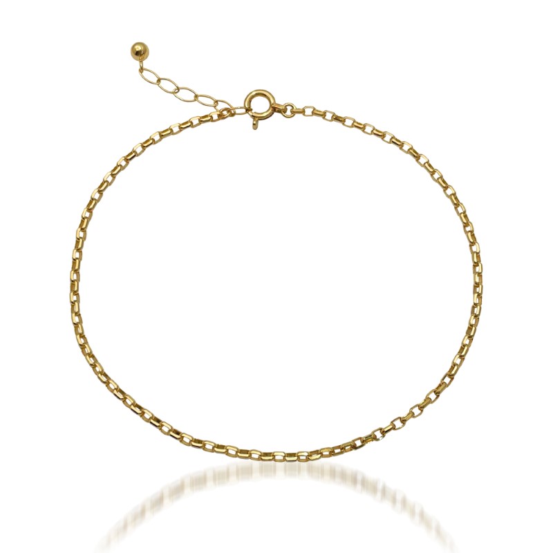 【ふるさと納税】＜ 甲府ジュエリー ＞ ブレスレット ジュエリー レディース アクセサリー K18 イエローゴールド チェーンブレスレット シンプル ギフト プレゼント 贈り物 ジュエリーケース付 専用紙袋付 保証書付 k216-135 サムネイル2