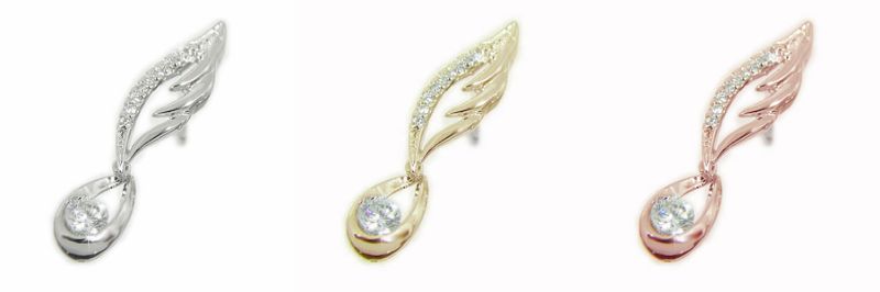 【ふるさと納税】 ブローチ ラペルピン メンズ レディース ユニセックス ジュエリー アクセサリー 天然 ダイヤモンド 計0.20ct 大粒 選べる地金 プラチナ イエローゴールド ピンクゴールド PT900 K18 フェザーモチーフ ギフト プレゼント ケース付 保証書付 k201-276 サムネイル2