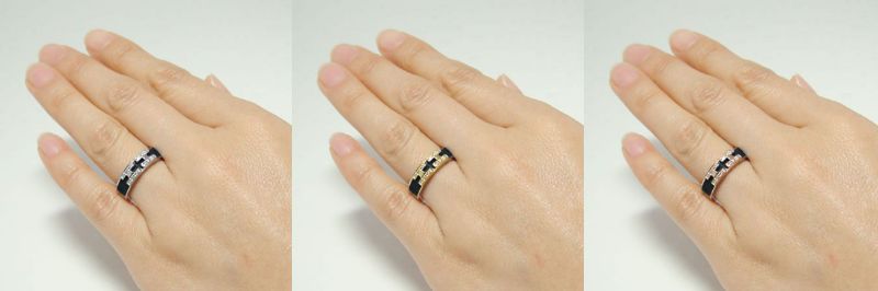 【ふるさと納税】 リング 指輪 ジュエリー レディース アクセサリー 天然 ダイヤモンド 0.08ct オニキス 選べる地金 PT900 プラチナ K18 イエローゴールド ピンクゴールド 魔除け 漆黒 ヒーリングストーン 幅広 中指 人差し指 ギフト プレゼント ケース付 保証書付 k201-306 サムネイル3