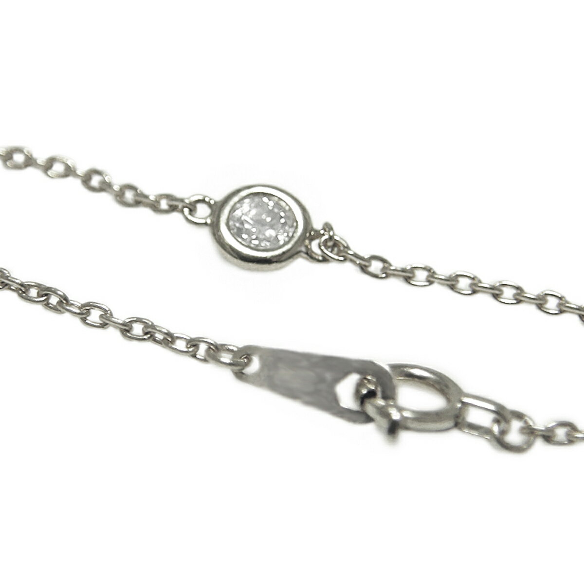 【ふるさと納税】＜ 甲府ジュエリー ＞ ブレスレット レディース ジュエリー アクセサリー ダイヤモンド 天然 一粒石 0.10ct 選べる 地金 PT900 PT850 K18 YG PG アズキチェーン 18cm ギフト プレゼント ジュエリーケース付 保証書付 k201-373 サムネイル3