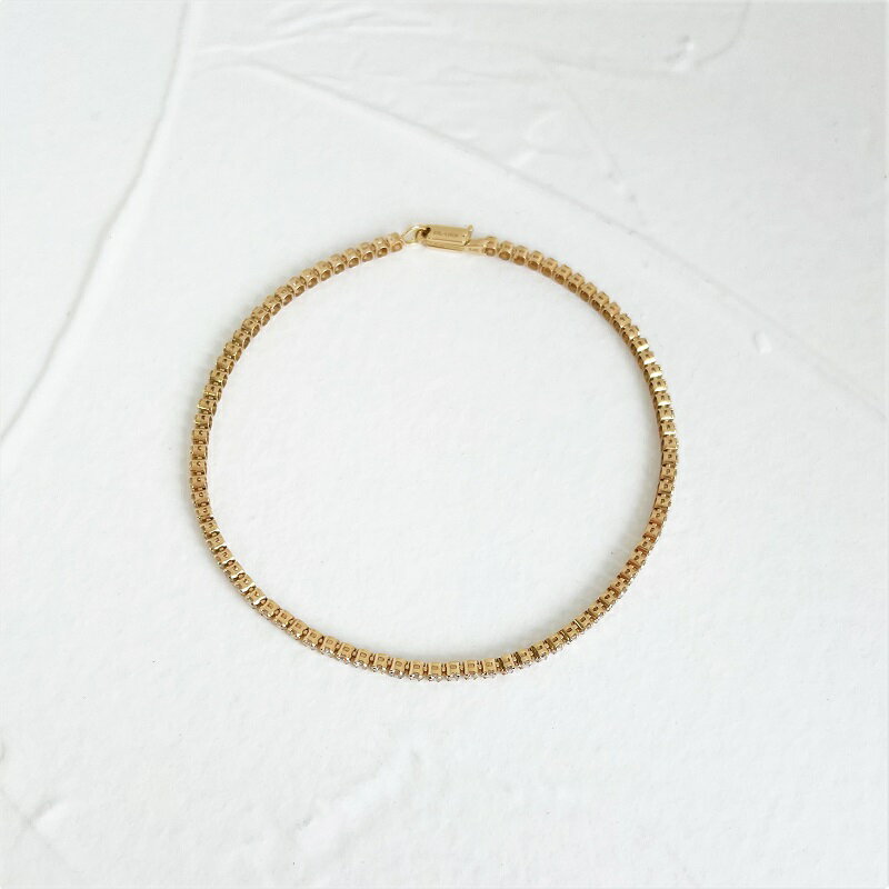 【ふるさと納税】＜ 甲府ジュエリー ＞ ブレスレット ジュエリー レディース アクセサリー ダイヤモンド K18 イエローゴールド Deliciae 17cm〜19cm ギフト プレゼント 誕生日 記念日 ケース付 バッグ付 鑑別書付 保証書付 k137-076 サムネイル3