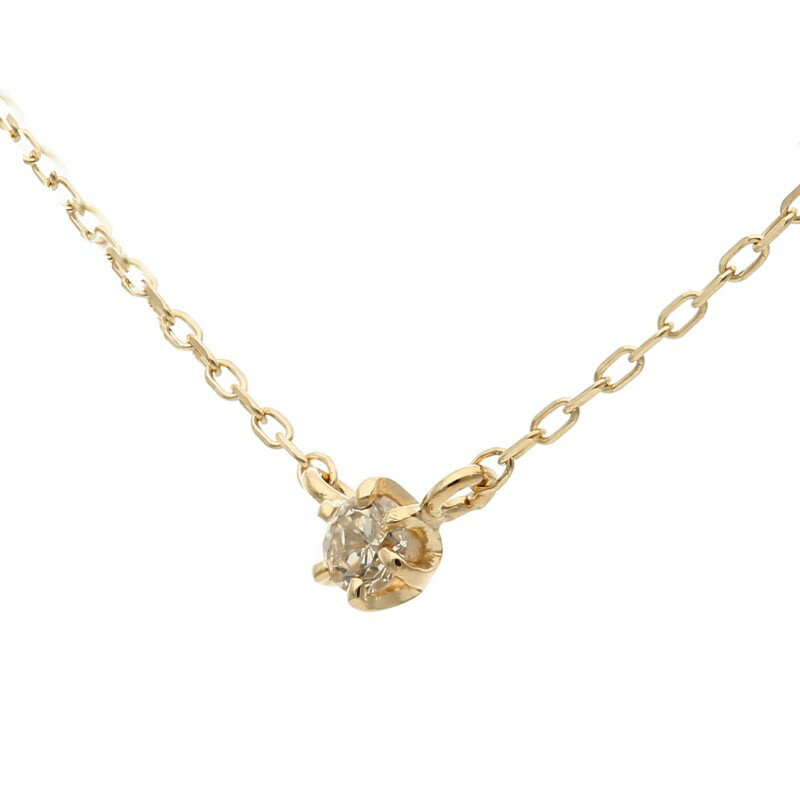 【ふるさと納税】＜ 甲府ジュエリー ＞ ネックレス ペンダント ジュエリー レディース アクセサリー ダイヤモンド 0.05カラット K10 イエローゴールド ギフト プレゼント ラッピング ジュエリーケース付 保証書付 k228-062 サムネイル2