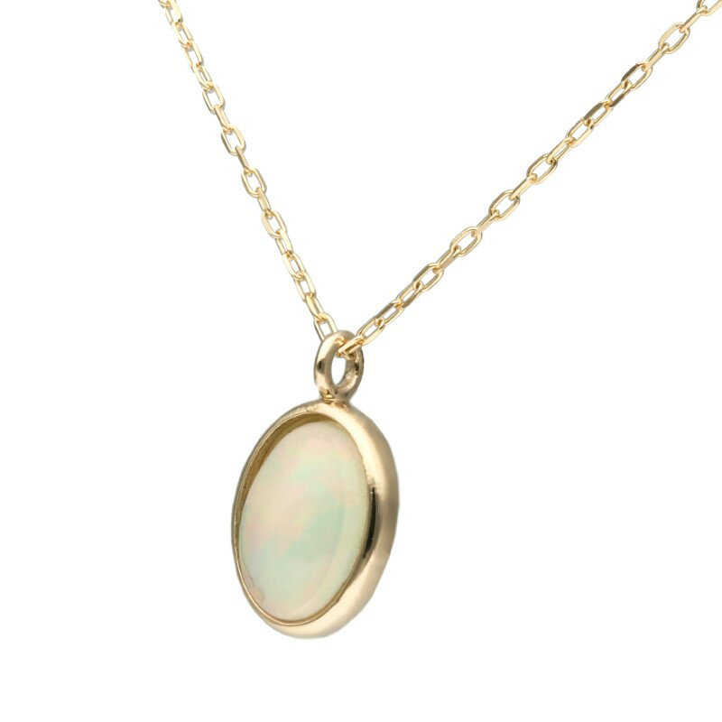 【ふるさと納税】＜ 甲府ジュエリー ＞ ネックレス ペンダント ジュエリー レディース アクセサリー K10 イエローゴールド オパール ギフト プレゼント ラッピング ジュエリーケース付 保証書付 k228-063 サムネイル2