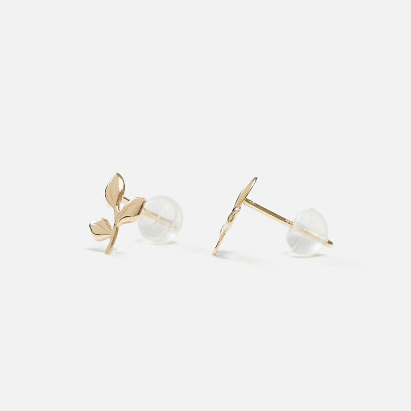 【ふるさと納税】＜ 甲府ジュエリー ＞ 即納 ピアス ジュエリー レディース アクセサリー K10 イエローゴールド リーフピアス ギフト プレゼント ジュエリーケース付 保証書付 k228-109 サムネイル3