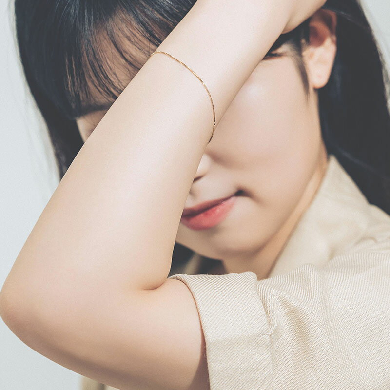 【ふるさと納税】＜ 甲府ジュエリー ＞ ブレスレット ジュエリー レディース アクセサリー K10 イエローゴールド ベネチアン チェーン シンプル 重ね付け ギフト プレゼント ジュエリーケース付 保証書付 k228-130 サムネイル3