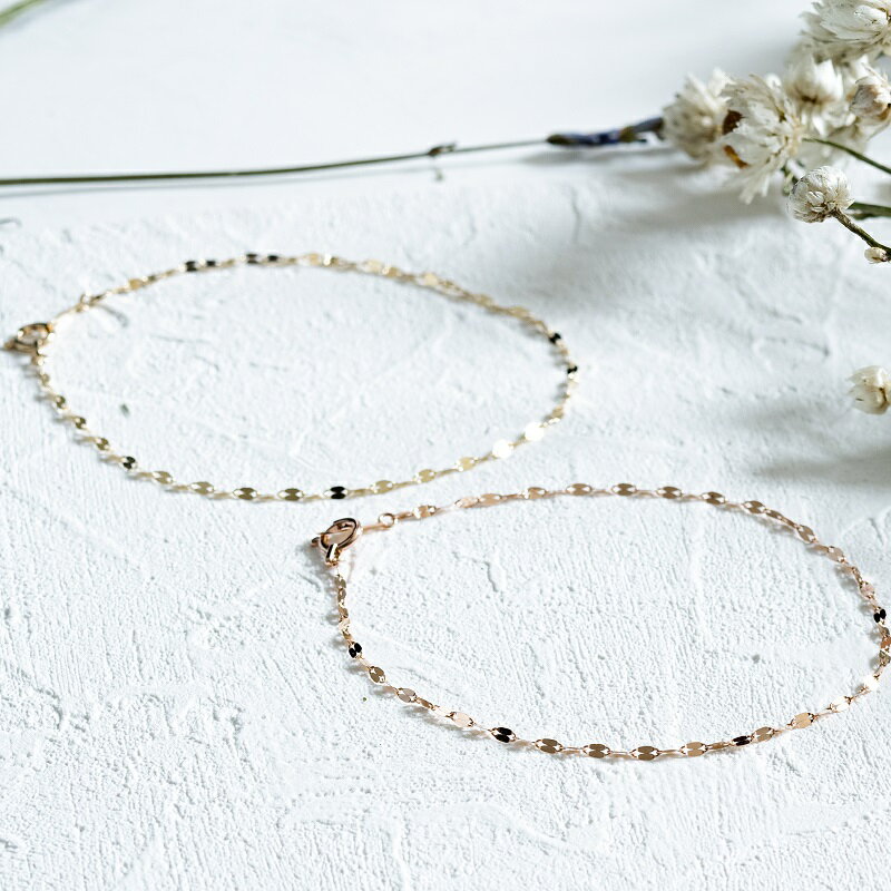 【ふるさと納税】＜ 甲府ジュエリー ＞ 即納 ブレスレット ジュエリー レディース アクセサリー K10 イエローゴールド PG ピンクゴールド ギフト プレゼント ラッピング ジュエリーケース付 保証書付 k228-086 サムネイル3