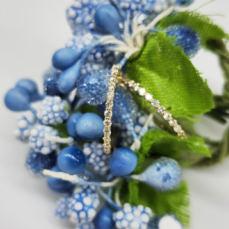 【ふるさと納税】＜ 甲府ジュエリー ＞ ピアス レディース ジュエリー アクセサリー ダイヤモンド 天然 計0.16ct 選べる地金 K18 イエローゴールド YG プラチナ エタニティ シンプル フープ 大人 おしゃれ ギフト プレゼント ジュエリーケース付 保証書付 k206-017 サムネイル2