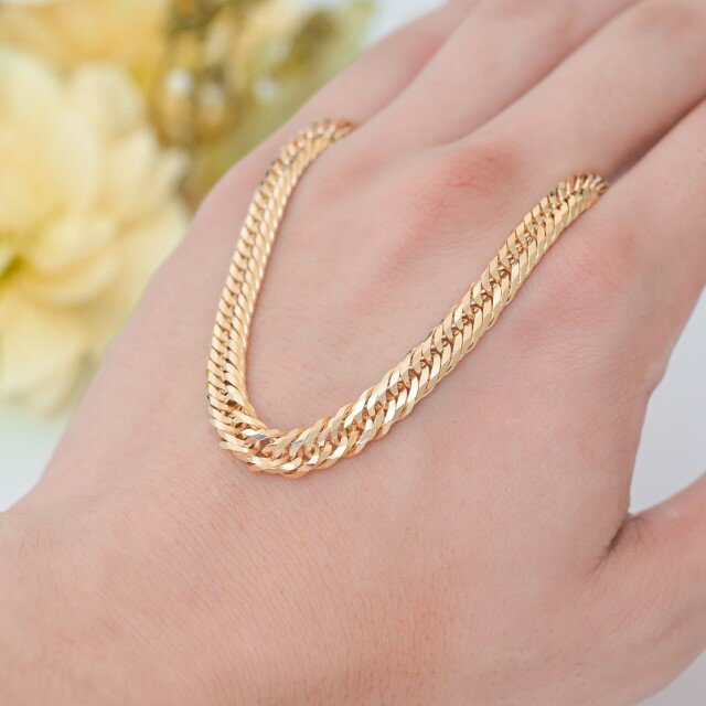 【ふるさと納税】 ネックレス ペンダント レディース メンズ ジュエリー アクセサリー K18 イエローゴールド 喜平 12面トリプル 50g 50cm 造幣局検定刻印入 喜平ネックレス チェーン 中折れ金具 シンプル ギフト プレゼント ジュエリーケース付 保証書付 k206-051 サムネイル3