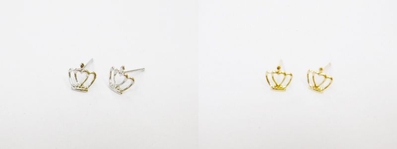 【ふるさと納税】＜ 甲府ジュエリー ＞ ピアス レディース ジュエリー アクセサリー pt900 プラチナ K18 イエローゴールド クラウン ギフト プレゼント ジュエリーケース付 鑑別書付 保証書付 k123-019 サムネイル2
