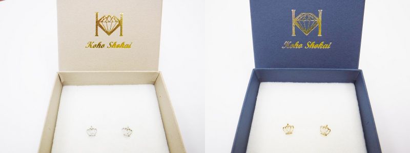 【ふるさと納税】＜ 甲府ジュエリー ＞ ピアス レディース ジュエリー アクセサリー pt900 プラチナ K18 イエローゴールド クラウン ギフト プレゼント ジュエリーケース付 鑑別書付 保証書付 k123-019 サムネイル3