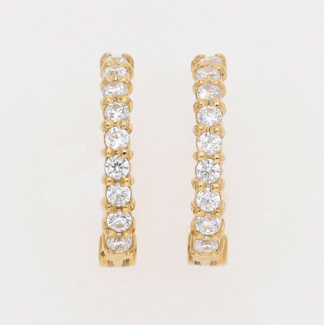【ふるさと納税】＜ 甲府ジュエリー ＞ イヤリング ピアス ジュエリー レディース アクセサリー ダイヤモンド 0.20ct K18 イエローゴールド イヤーカフ ギフト プレゼント ジュエリーケース付 保証書付 k181-033 サムネイル2
