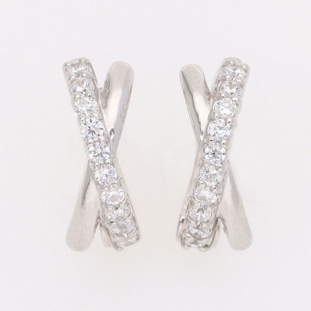 【ふるさと納税】＜ 甲府ジュエリー ＞ イヤリング ピアス ジュエリー レディース アクセサリー ダイヤモンド 0.20ct プラチナ イヤーカフ ギフト プレゼント ジュエリーケース付 保証書付 k181-034 サムネイル2