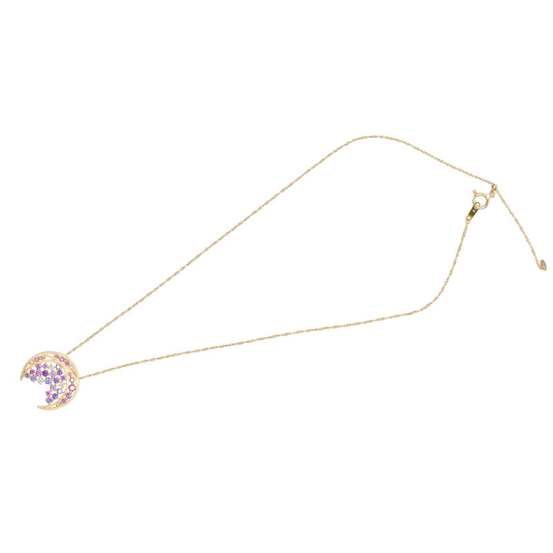 【ふるさと納税】＜ 甲府ジュエリー ＞ ネックレス ペンダント ジュエリー レディース アクセサリー パープルサファイア ダイヤモンド 0.15ct K18 ジュエリーケース付 保証書付 k239-005 サムネイル3