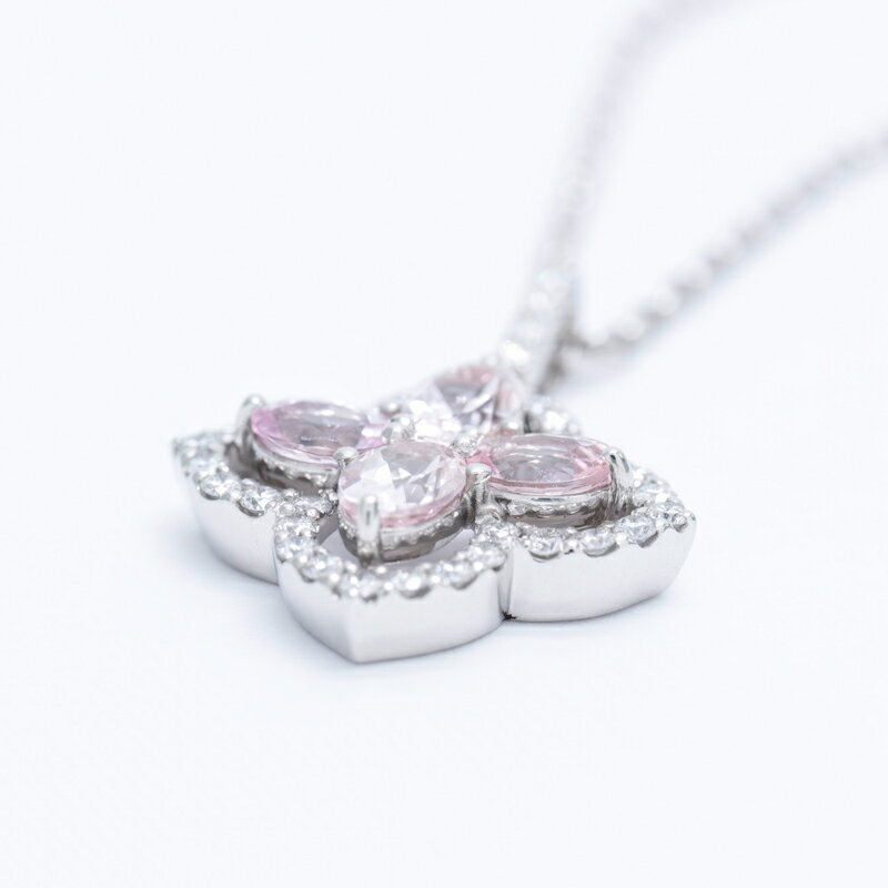 【ふるさと納税】＜ 甲府ジュエリー ＞ ネックレス ペンダント ジュエリー レディース アクセサリー モルガナイト ダイヤモンド 0.48カラット プラチナ ギフト プレゼント ジュエリーケース付 保証書付 k239-011 サムネイル2