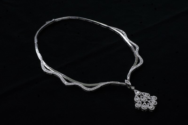 【ふるさと納税】＜ 甲府ジュエリー ＞ ペンダント ネックレス ジュエリー レディース アクセサリー ダイヤモンド 6.5ct プラチナ 水道橋 ポン・デュ・ガール モチーフ ギフト プレゼント ジュエリーケース付 保証書付 k239-022 サムネイル3