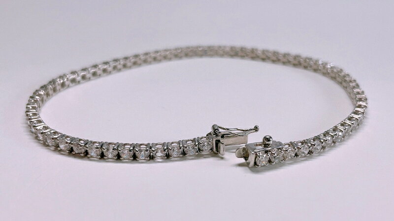 【ふるさと納税】＜ 甲府ジュエリー ＞ ブレスレット ジュエリー レディース アクセサリー 天然 ダイヤモンド 3.0ctup テニスブレスレット プラチナ PT900 ギフト プレゼント ジュエリーケース付 鑑別書付 保証書付 k173-013 サムネイル2