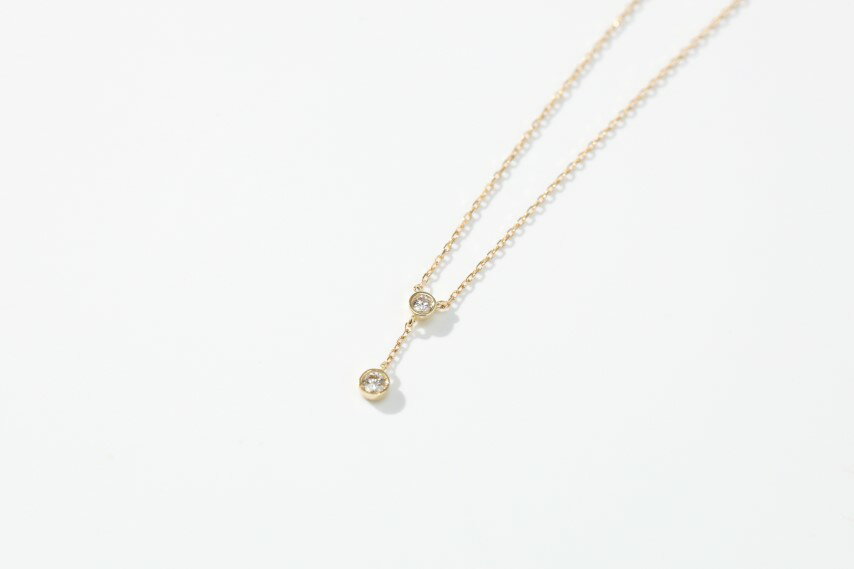 【ふるさと納税】＜ 甲府ジュエリー ＞ ネックレス ペンダント ジュエリー レディース アクセサリー ダイヤモンド 0.12ct K18 イエローゴールド ジュエリーケース付 鑑別書付 保証書付 k244-037 サムネイル2