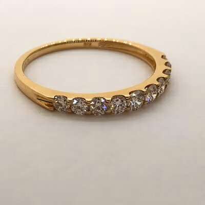【ふるさと納税】＜ 甲府ジュエリー ＞ リング 指輪 ジュエリー レディース アクセサリー K18 18金 天然 ダイヤモンド 0.50カラット ハーフエタニティー ギフト ラッピング ジュエリーケース付 保証書付 k161-017 サムネイル2