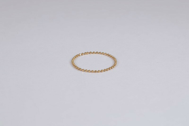 【ふるさと納税】＜ 甲府ジュエリー ＞ リング 指輪 チェーンリング ジュエリー レディース アクセサリー K18 イエローゴールド 日常 ハンドメイド ギフト プレゼント ギフトボックス付 保証書付 k220-110 サムネイル2