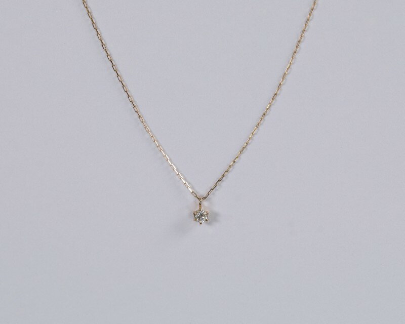 【ふるさと納税】＜ 甲府ジュエリー ＞ ネックレス ジュエリー レディース アクセサリー K18 イエローゴールド ダイヤモンド 0.03ct 1粒 シンプル ハンドメイド ギフト プレゼント ギフトボックス付 保証書付 k220-113 サムネイル2