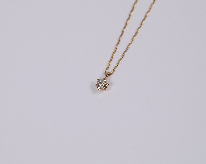 【ふるさと納税】＜ 甲府ジュエリー ＞ ネックレス ジュエリー レディース アクセサリー K18 イエローゴールド ダイヤモンド 0.03ct 1粒 シンプル ハンドメイド ギフト プレゼント ギフトボックス付 保証書付 k220-113 サムネイル3