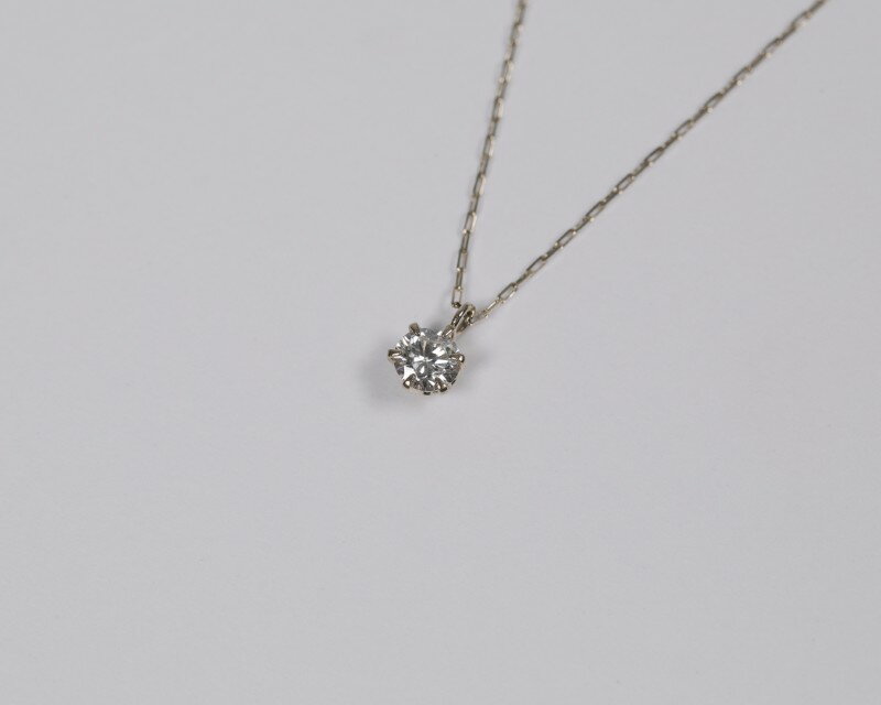 【ふるさと納税】＜ 甲府ジュエリー ＞ ネックレス ジュエリー レディース アクセサリー Pt900 プラチナ ダイヤモンド 0.1ct 1粒 シンプル ハンドメイド ギフト プレゼント ギフトボックス付 保証書付 k220-115 サムネイル3