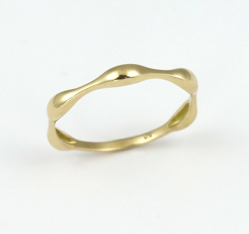 【ふるさと納税】＜ 甲府ジュエリー ＞ リング 指輪 ジュエリー レディース アクセサリー K18 イエローゴールド デザイン ユニーク ギフト プレゼント ジュエリーケース付 保証書付 k256-007 サムネイル2