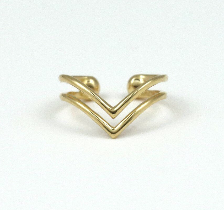 【ふるさと納税】＜ 甲府ジュエリー ＞ イヤーカフ ジュエリー レディース アクセサリー K18 イエローゴールド アルファベットモチーフ ギフト プレゼント ジュエリーケース付 保証書付 k256-010 サムネイル3