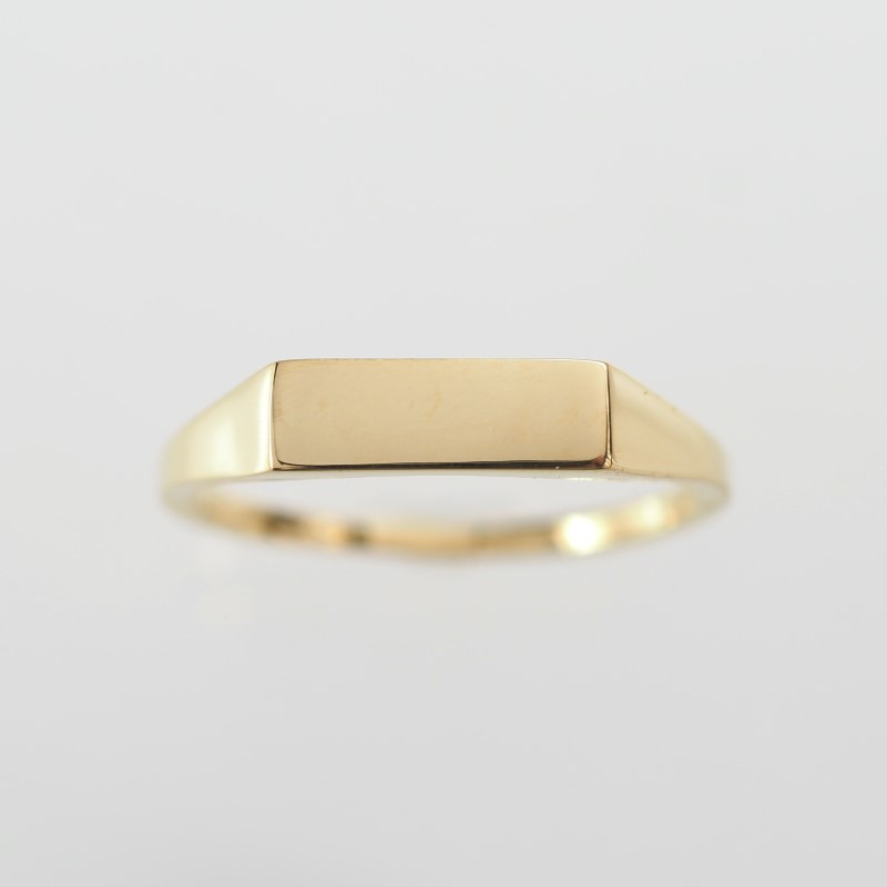 【ふるさと納税】＜ 甲府ジュエリー ＞ リング 指輪 ジュエリー レディース メンズ アクセサリー K18 YG イエローゴールド 印代リング シンプル ギフト プレゼント ジュエリーBOX付 保証書付 k276-002 サムネイル2