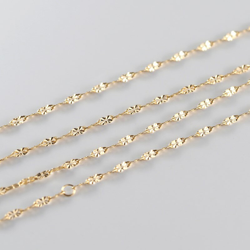 【ふるさと納税】＜ 甲府ジュエリー ＞ ネックレス ペンダント ジュエリー レディース アクセサリー K18 YG イエローゴールド デザインチェーン フラワー フェミニン ギフト プレゼント ジュエリーBOX付 保証書付 k276-006 サムネイル3