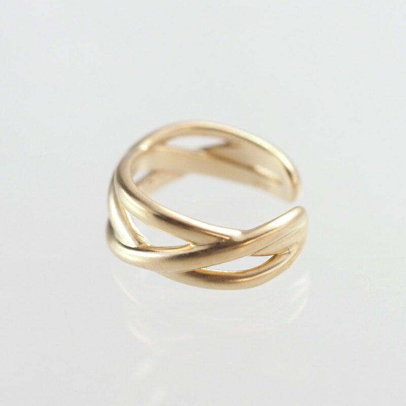 【ふるさと納税】＜ 甲府ジュエリー ＞ イヤーカフ ジュエリー レディース アクセサリー K10 YG イエローゴールド ミニマムデザイン クロス ギフト プレゼント ジュエリーBOX付 保証書付 k276-013 サムネイル3