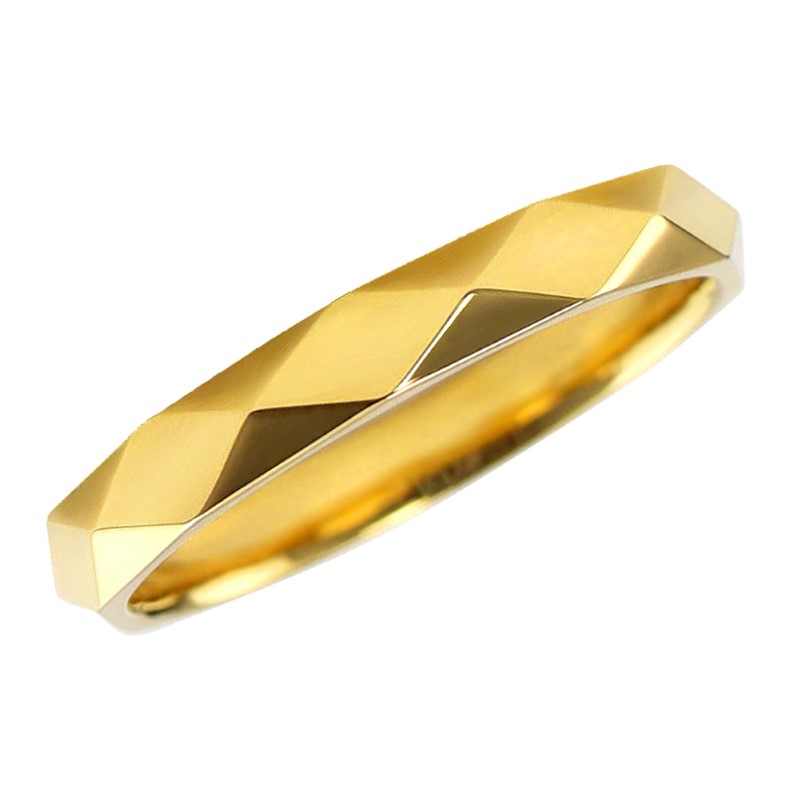 【ふるさと納税】＜ 甲府ジュエリー ＞ リング 指輪 ひし形カット 3ミリ幅 18金 レディース メンズ K18 選べる地金 YG WG PG シンプル ミラーカット 単品 日本製 甲府市 受注製作 J-454 ジュエリーケース付 保証書付 k287-005 サムネイル2