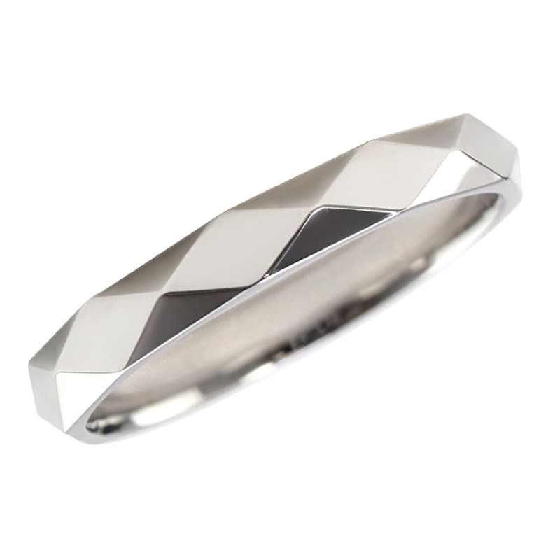 【ふるさと納税】＜ 甲府ジュエリー ＞ リング 指輪 ひし形カット 3ミリ幅 18金 レディース メンズ K18 選べる地金 YG WG PG シンプル ミラーカット 単品 日本製 甲府市 受注製作 J-454 ジュエリーケース付 保証書付 k287-005 サムネイル3