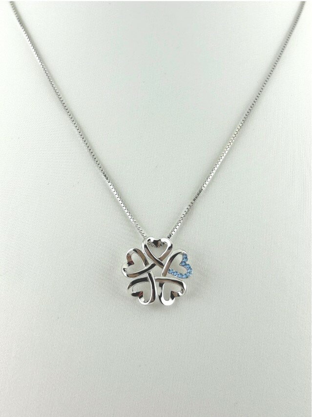 【ふるさと納税】＜ 甲府ジュエリー ＞ ペンダント ネックレス ジュエリー レディース アクセサリー ブルートパーズ 10石 シルバー ビアンカ Bianca シンプル ギフト プレゼント ジュエリーケース付 保証書付 k282-001 サムネイル2