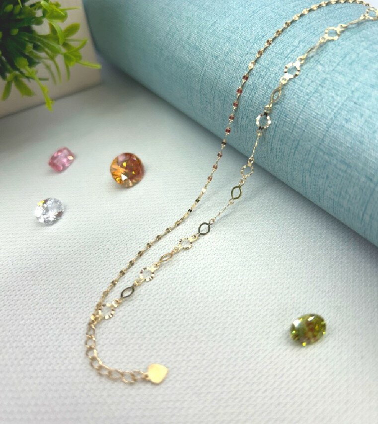 【ふるさと納税】＜ 甲府ジュエリー ＞ ブレスレット ジュエリー レディース アクセサリー K10 ゴールドチェーン シンプル ギフト プレゼント ジュエリーケース付 保証書付 k282-004 サムネイル3