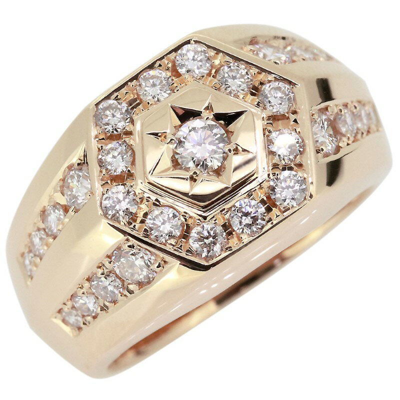 【ふるさと納税】＜ 甲府ジュエリー ＞ 18金 印台 リング メンズリング 1カラット ダイヤリング 指輪 選べる地金 プラチナ 18k ピンクゴールド イエローゴールド ダイヤモンド リング 印台リング ジュエリーケース付 保証書付 k278-001 サムネイル2