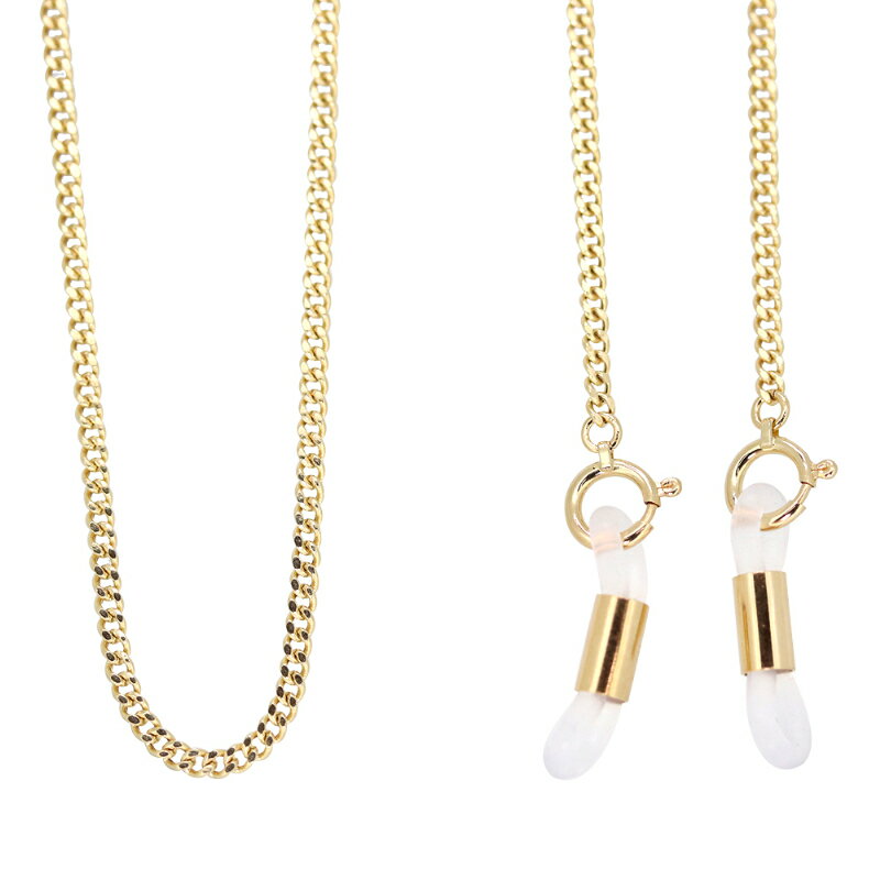 【ふるさと納税】 18金 メガネ チェーン メガネチェーン レディース メンズ 眼鏡チェーン 18金 K18 中空喜平 マスクチェーン マスクストラップ 眼鏡 メガネ m-kihei-050-65 k278-016 サムネイル3